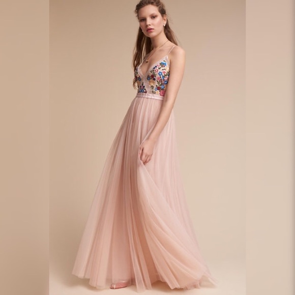 Needle & Thread Dresses & Skirts - BHLDN Arya Embroidered Gown Prom Dress